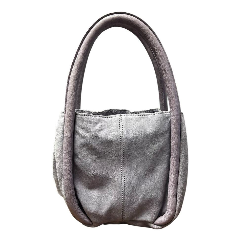NWT Free People Barlow Suede Bucket Bag Fields of Lilac Purple Boho Casual - Picture 6 of 11